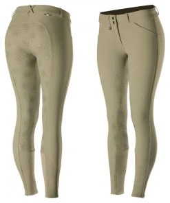 Horze Women's Grand Prix Full Seat Breeches, Silicone Grip, 36291 -Outlet Horze Store 1536434