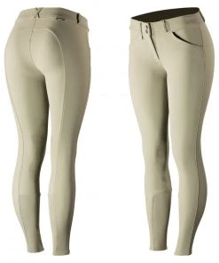 Horze Women's Grand Prix Knee Patch Breeches, Silicone Patches -Outlet Horze Store 1536564