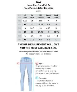 New! Horze Unisex Kid's Nora Knee Patch Jodhpur Breeches, Pull On, 36259 11 New! Horze Unisex Kid's Nora Knee Patch Jodhpur Breeches, Pull On, 36259 -Outlet Horze Store 1536684 A3