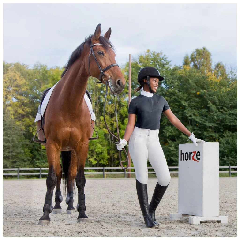 Horze Women's Blaire Show Sun Shirt, Short-Sleeved 7 Horze Women's Blaire Show Sun Shirt, Short-Sleeved - Image 5