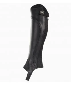 New! Horze Unisex Quinton Leather Half Chaps, 37204