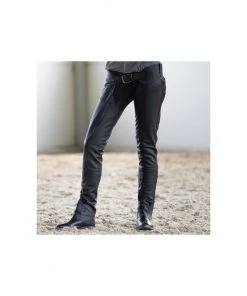 New! Horze Women's Blake Leather Full Chaps, 37259 -Outlet Horze Store 1537321 A3