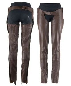 New! Horze Women's Blake Leather Full Chaps, 37259 -Outlet Horze Store 1537327