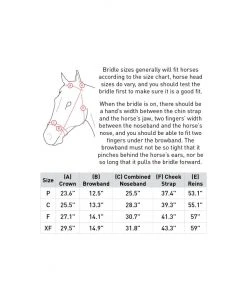 New! Horze Champion Snaffle Show Bridle, 10028 -Outlet Horze Store 1550433 A4