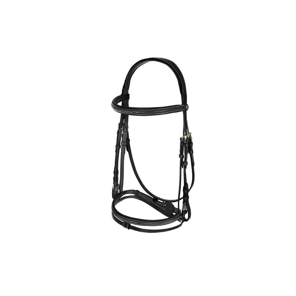 New! Horze Constance Padded Flash Snaffle Bridle, 10040 3 New! Horze Constance Padded Flash Snaffle Bridle, 10040