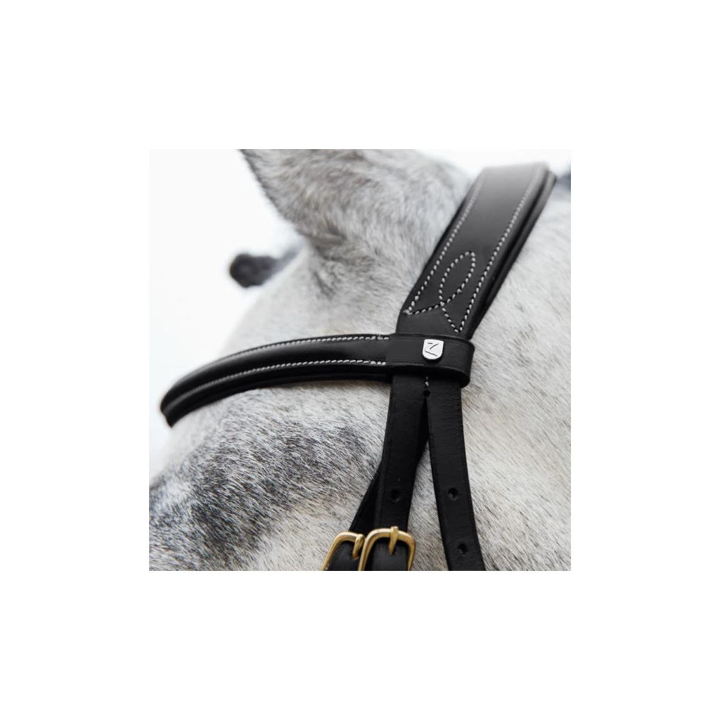 New! Horze Constance Padded Flash Snaffle Bridle, 10040 6 New! Horze Constance Padded Flash Snaffle Bridle, 10040 - Image 4