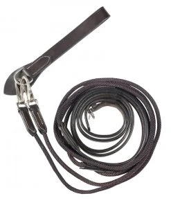New! Horze Sparta Nylon/Leather Draw Reins, 10614 -Outlet Horze Store 1550513