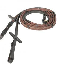 New! Horze Soft Grip Rubber Reins - Stoppers, 10701 -Outlet Horze Store 1550531
