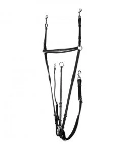 New! Horze Venice Combined Running Martingale/Breastplate, Leather, 10858