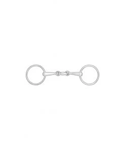 New! Horze Lozenge Link Loose Ring Snaffle Bit - 13mm Width, 145mm, 13015