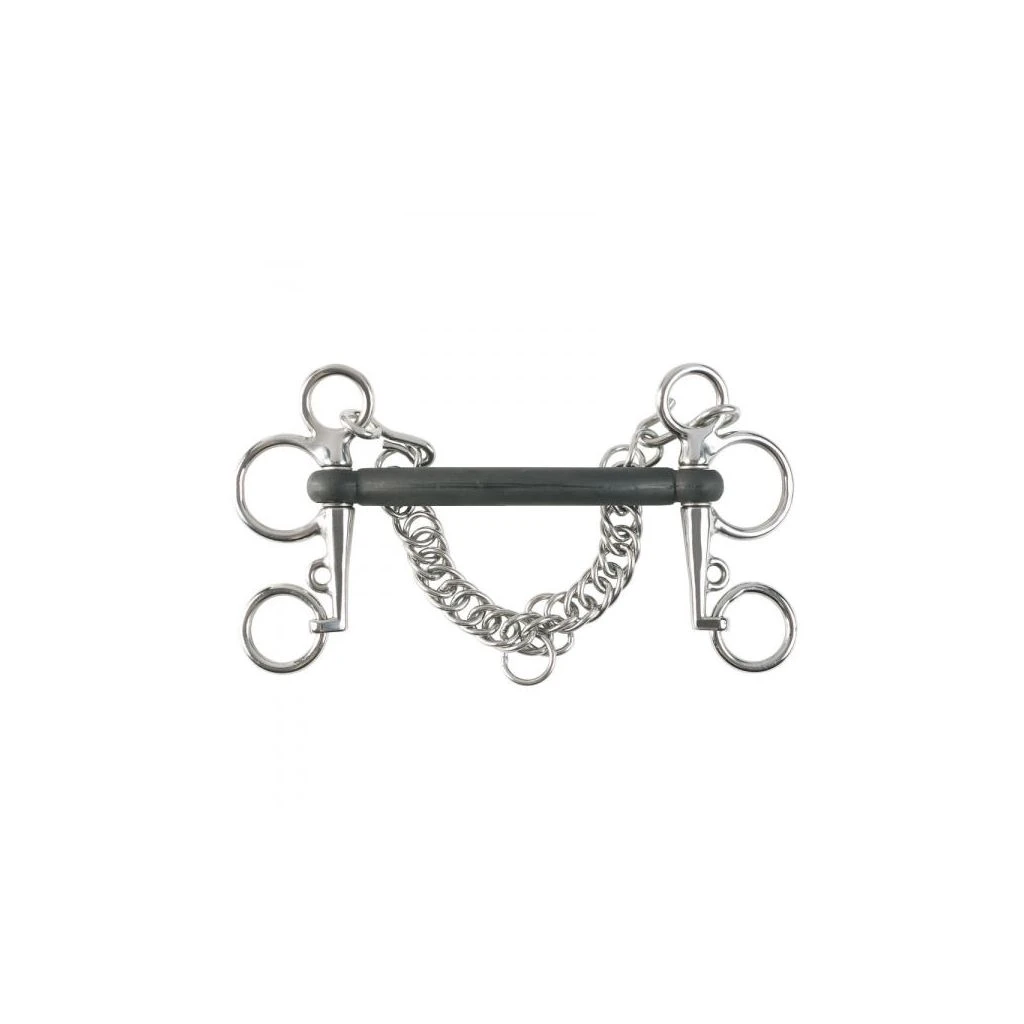 New! Horze Rubber Mullen Mouth Pelham Bit - 101mm Cheeks, 115mm, 13037 3 New! Horze Rubber Mullen Mouth Pelham Bit - 101mm Cheeks, 115mm, 13037