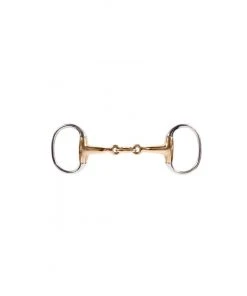 New! Horze Copper Lozenge Link Eggbutt Snaffle Bit, 13057