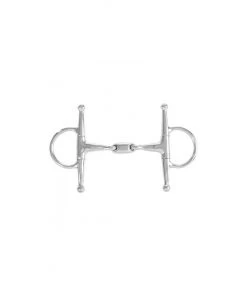 New! Horze Oval Link Joint Full Cheek Snaffle Bit, 135mm, 13066