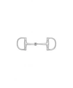 New! Horze D-Ring Snaffle Bit, 125mm, 13075