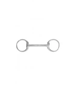 New! Horze Mullen Mouth Eggbutt Snaffle Bit, 135mm, 13084