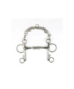 New! Horze French Link Pelham Bit, 115mm, 13098