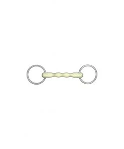 New! Horze Apple Flavor Mullen Mouth Loose Ring Snaffle Bit, 145mm, 13150