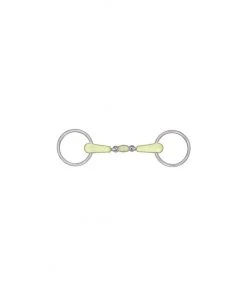 New! Horze Apple Flavor Peanut Link Loose Ring Snaffle Bit, 145mm, 13156