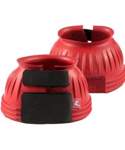 New! Horze Double Closure Ribbed Rubber Bell Boots, 19704 -Outlet Horze Store 1551191