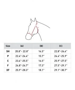 New! Horze Halter with Lining, 22261 -Outlet Horze Store 1551320 A2