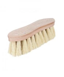 New! Horze Wood Back Hard Brush with Natural Bristles, 2 in., 26179
