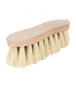 New! Horze Wood Back Hard Brush with Natural Mix Bristles, 2 in., 26182