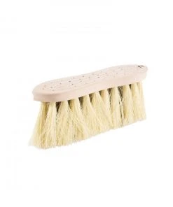 New! Horze Wood Back Firm Brush with Natural Mix Bristles, 8 cm, 26183