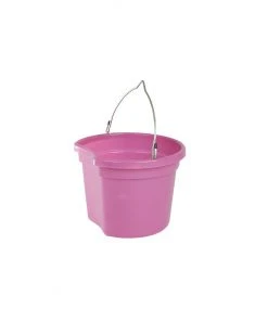 New! Horze Flat Back All Purpose Bucket, 50517, Pink, 50517