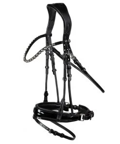 New! Horze Clermont Ergonomic Crystal Bridle, 10121-BL-C